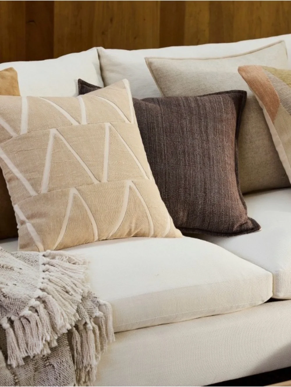 West Elm Pieced Triangle Pillow Cover only